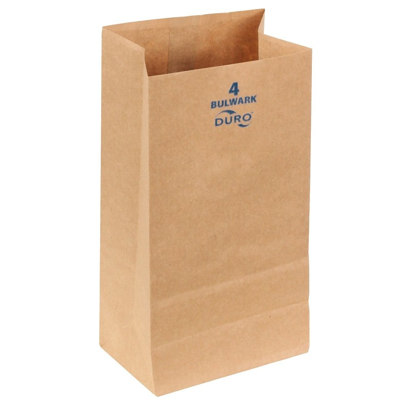 Duro Bag 71004 Series Heavy-Duty SOS Bag, 3-1/8 in W, 5 in L, Virgin Paper, Kraft