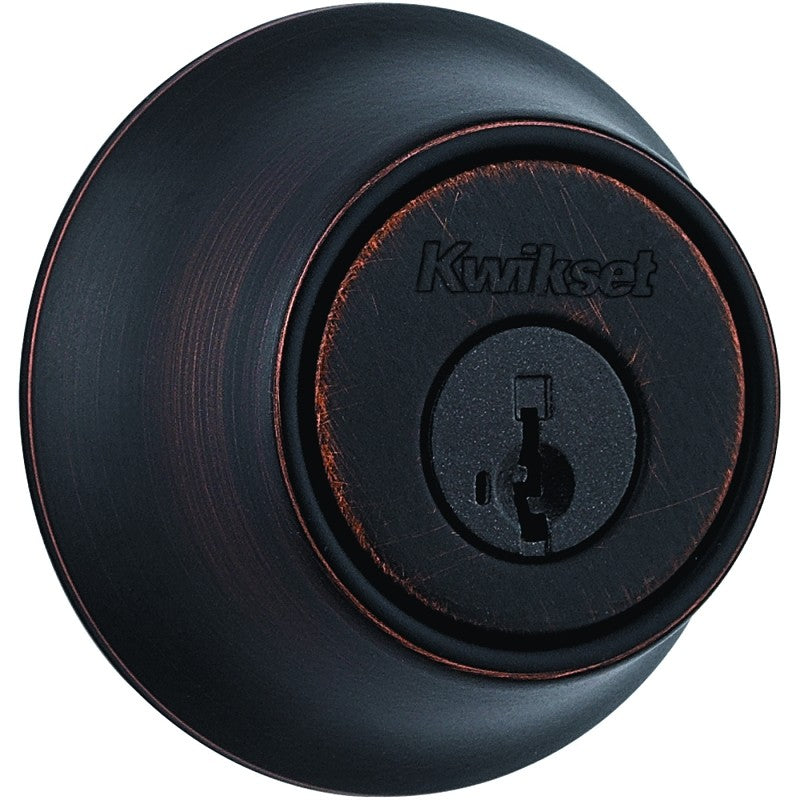 Kwikset 660 11P SMT F Deadbolt, Traditional, 3 Grade, Keyed Key, Zinc, Venetian Bronze, 2-3/8 to 2-3/4 in Backset