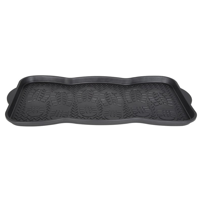 Diamondback 76055 Boot/Shoe Tray, 29-1/2 in L, 15 in W, Plastic Surface, Black (Pack of 12)