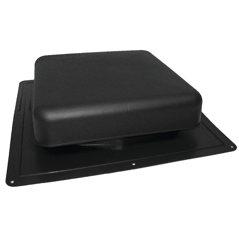 Master Flow RT65BL Roof Louver, 18-1/2 in L, 18 in W, Resin, Black (Pack of 10)