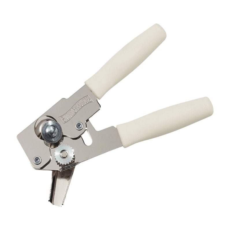 Swing-A-Way 107WH Can Opener, Soft-Grip Handle, Plastic/Steel, White (Pack of 6)