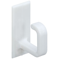 Self Adhesive Cup Hooks White Plastic 6 Pack