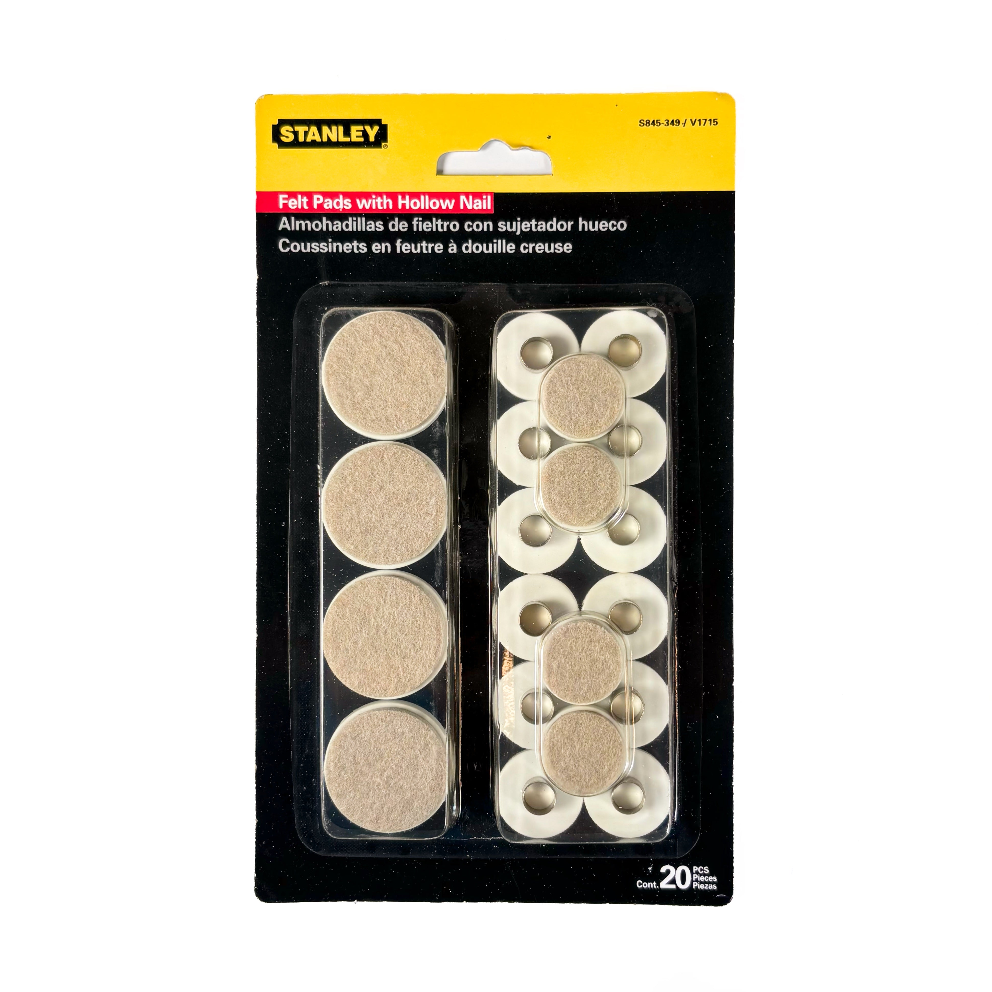 Hollow Nail In For Wood Legs Table And 4 Chairs Round Felt Pads Set Of 20