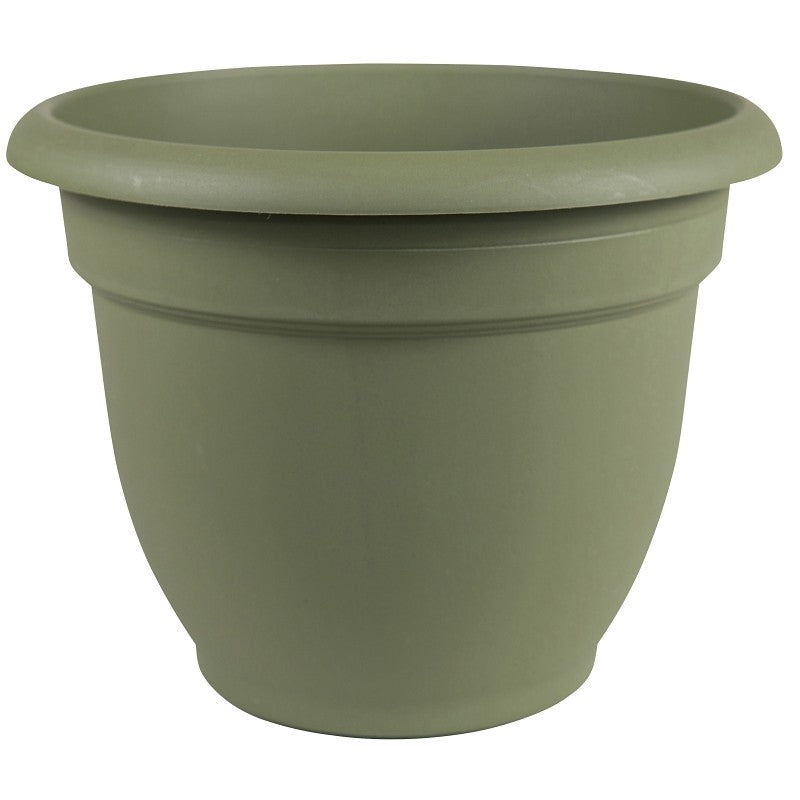 Bloem 20-56416 Planter, 16 in Dia, 13-3/4 in H, 17-3/4 in W, Round, Plastic, Living Green