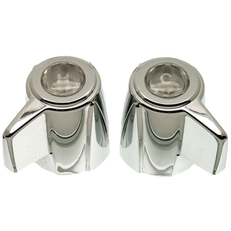 Danco 88048 Faucet Handle, Zinc, Chrome Plated, For: Delux Two Handle Kitchen, Lavatory and Bath Faucets