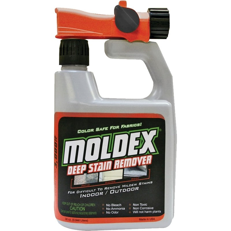 Moldex 5330 Non-Bleach Outdoor Wash, 32 oz, Liquid, Mild, Opaque White (Pack of 6)