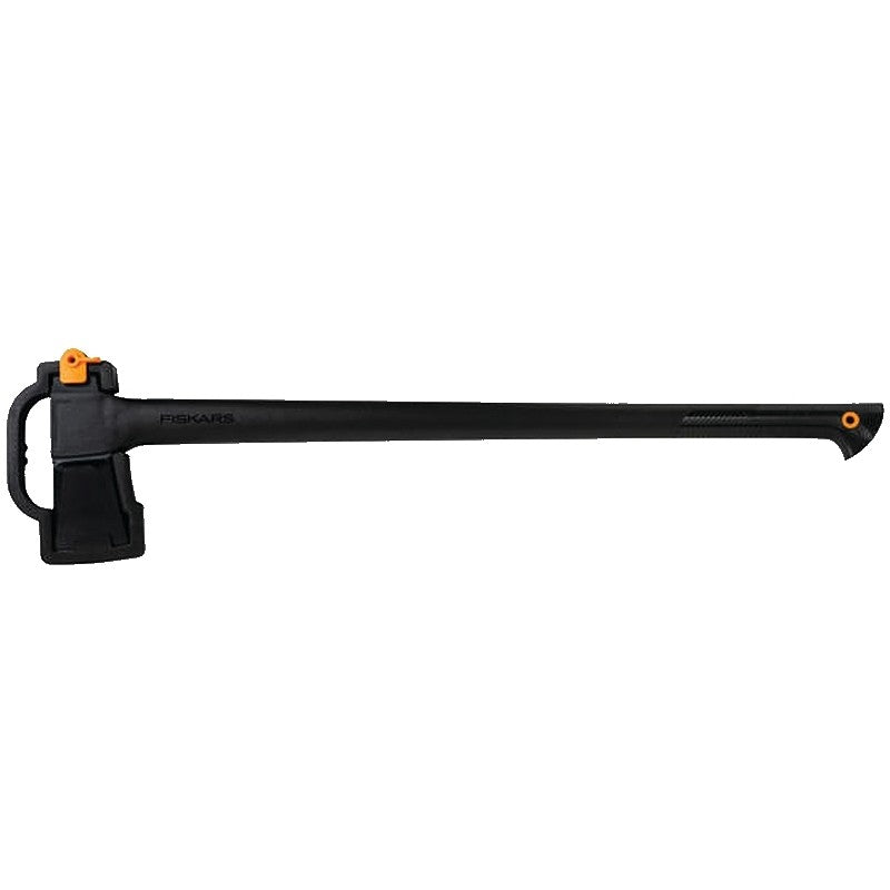 Fiskars 375841-1001 Super Splitting Axe, 3-1/4 in Cutting Edge, 6 lb Head, Steel Head, Fiberglass Handle, 36 in OAL