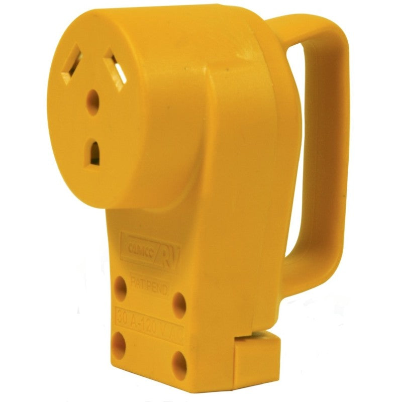 Camco USA 55343 Replacement Receptacle, 125 V, 30 A, Female Contact, Yellow