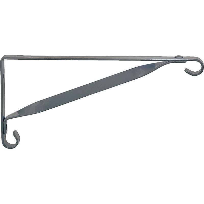 Landscapers Select GB0243L Planter Bracket, 8-1/2 L, Steel, White, Wall Mount Mounting