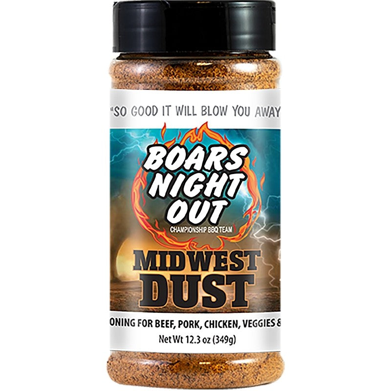 Boar's Night Out Championship BBQ Series OW86540 BBQ Rub, Midwest Dust, 12.3 oz