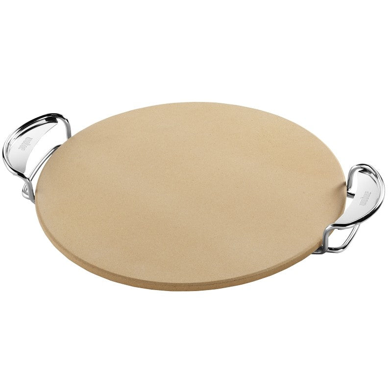 Weber 8836 Pizza Stone, 16.7 in L, 13.2 in W, Cordierite, Beige