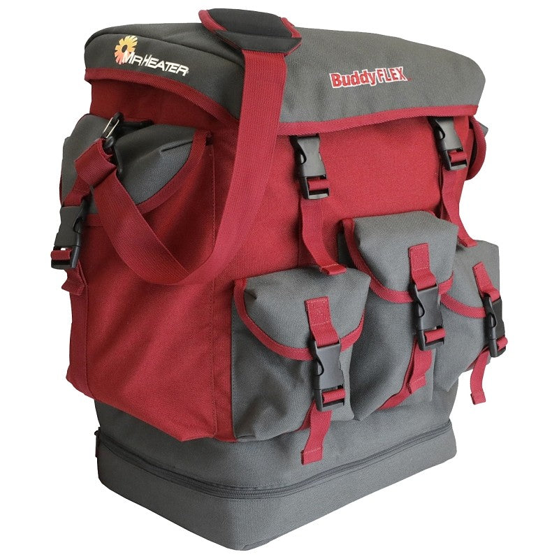 Mr. Heater Buddy FLEX Series F600050 Gear Bag, 1 lb Capacity, 5-Compartment, Padded Shoulder Strap, Cardura Nylon