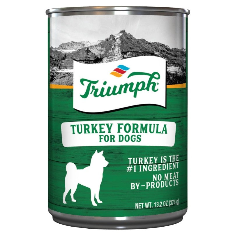 Triumph 6600201 Dog Food, Turkey Flavor, 14 oz Can