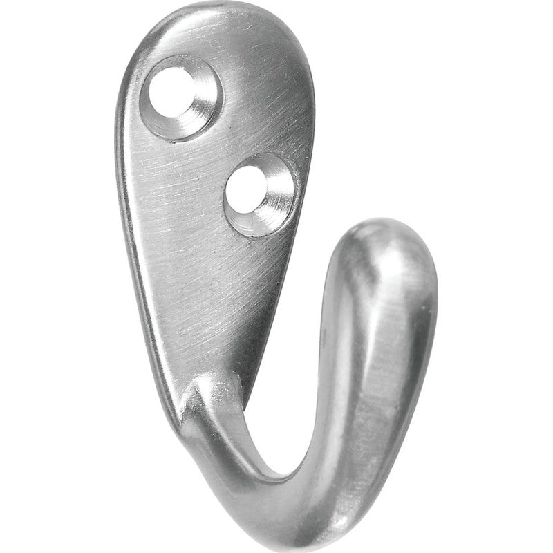 National Hardware SPB1425 N830-142 Robe Hook, Zinc, Satin Nickel