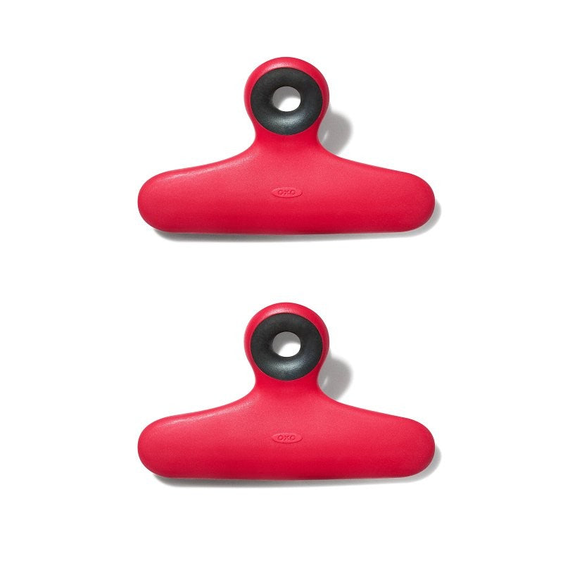 Good Grips 13328500 Bag Clip, Plastic, Red (Pack of 6)