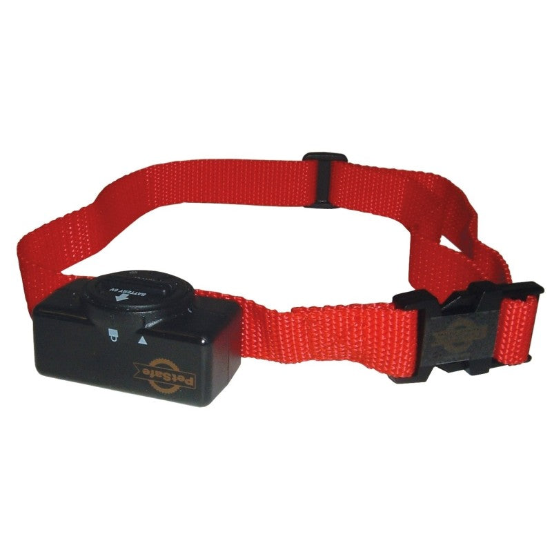 PetSafe PBC-102 Bark Control Collar, Basic, Battery, Nylon/Plastic, Red