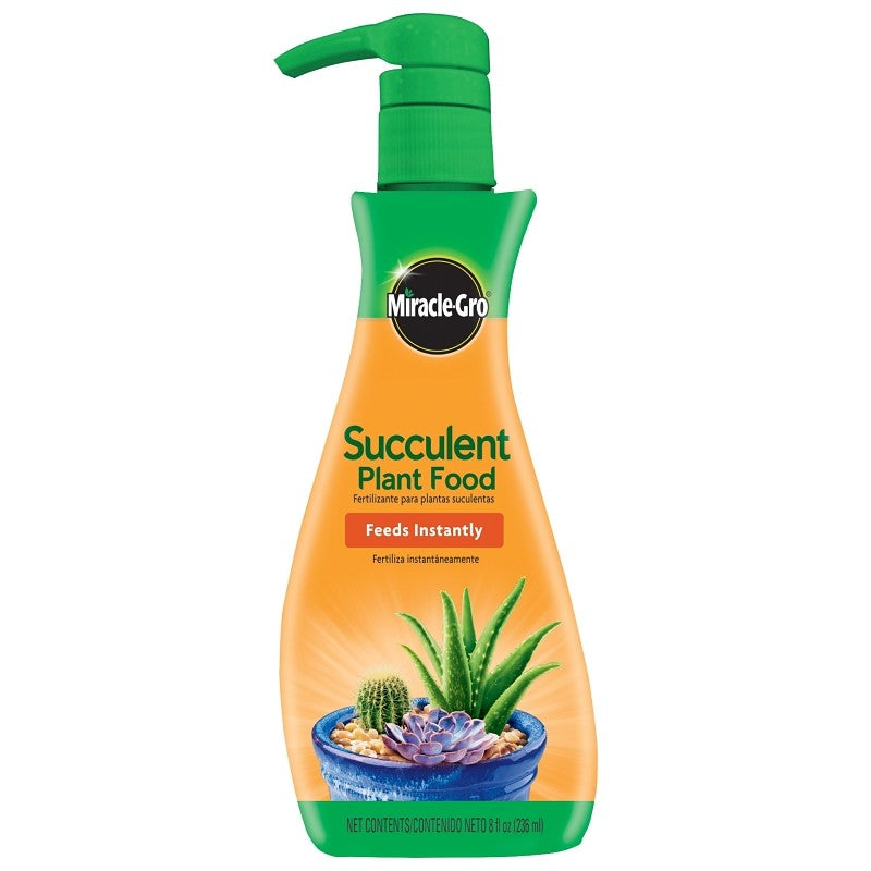 Miracle-Gro 2000532 Succulent Plant Food, 8 oz Bottle, Liquid, 0.5-1-1 N-P-K Ratio