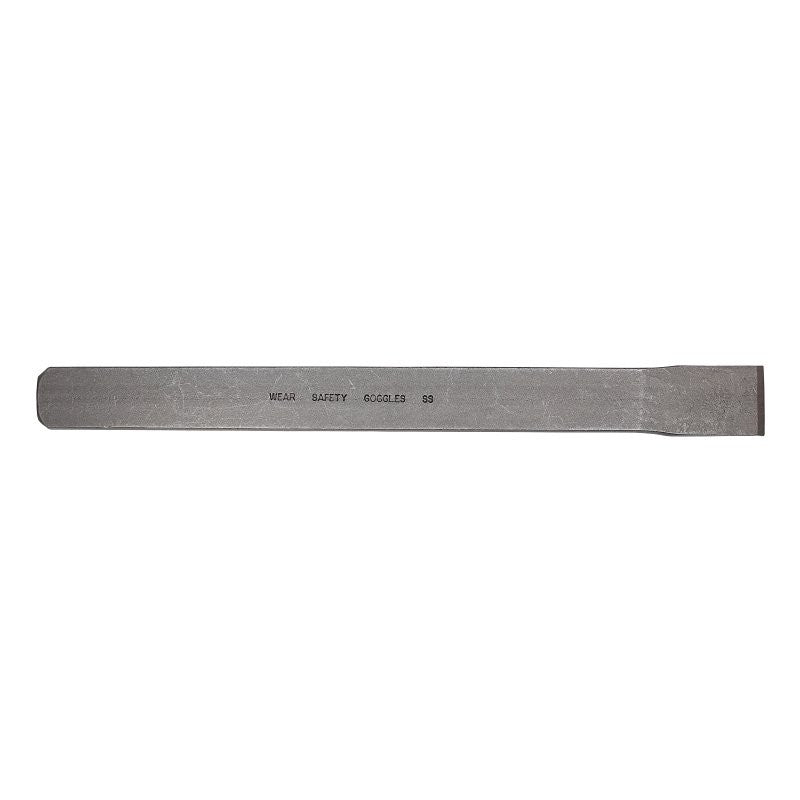 Mayhew 34502 Flat Utility Chisel, 1-1/8 in Tip, 12 in OAL, High-Carbon Molybdenum Steel Blade
