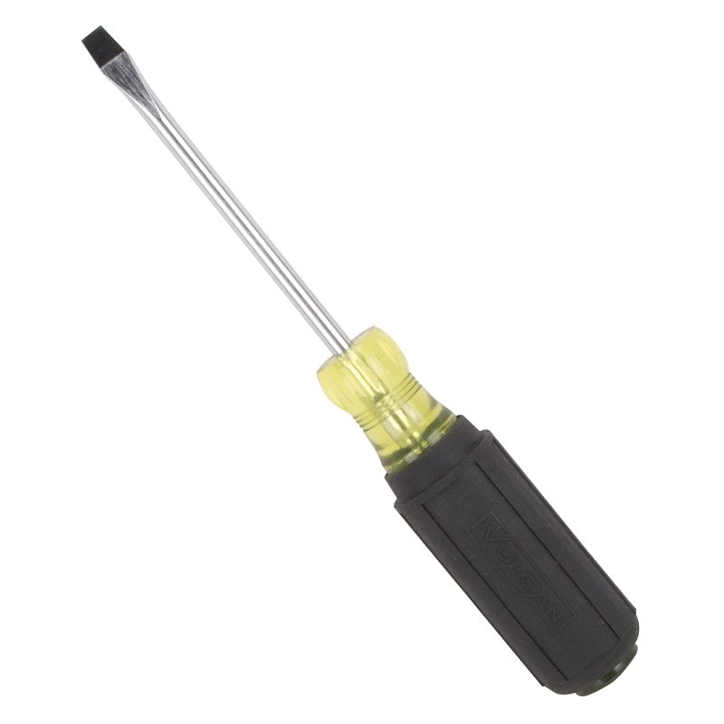 Vulcan MP-SD05 Screwdriver, 1/4 in Drive, Slotted Drive, 8-1/4 in OAL, 4 in L Shank, Plastic/Rubber Handle