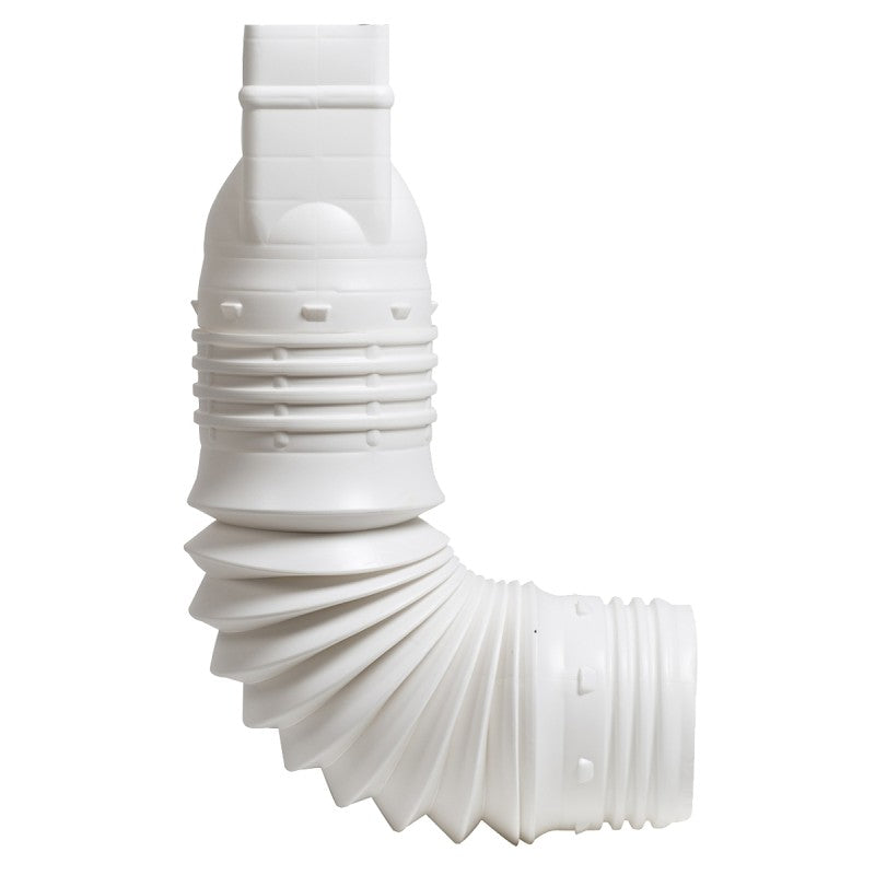 Amerimax ADP53229 Downspout Adapter, 2 x 3 in Connection, PVC, White
