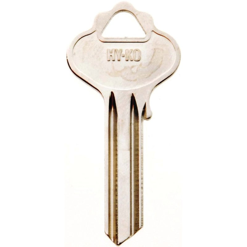 Hy-Ko 11010IN35 Key Blank, Brass, Nickel, For: ILCO Cabinet, House Locks and Padlocks, IN35 Key Number (Pack of 10)