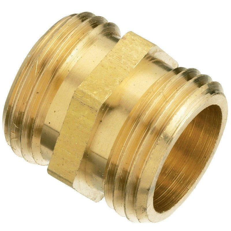 Plumb Pak PP850-60 Hose Adapter, 3/4 x 3/4 in, MHT x MHT, Brass, For: Garden Hose
