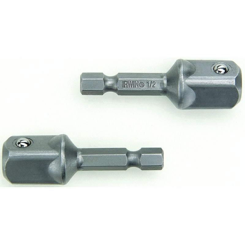 Irwin 3567951C Socket Adapter, 1/2 in Drive, Square Drive, Steel