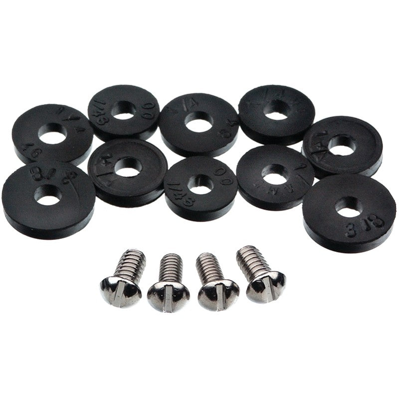 Danco 80790 Faucet Washer Assortment, 13/32 in Dia, Rubber, For: Quick-Opening Style Faucets