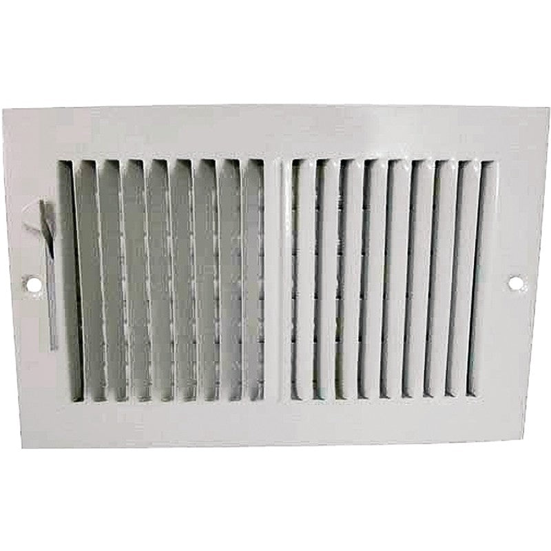 ProSource SW02-10X6 Sidewall Register, Steel, White
