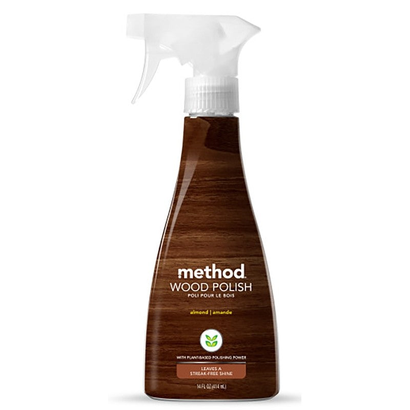 method Wood for Good 86 Polish, 12 oz, Translucent Amber, Liquid, Almond