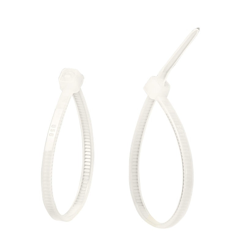 Gardner Bender 46-104 Cable Tie, 6/6 Nylon, Natural, 4 in L, 100/PK