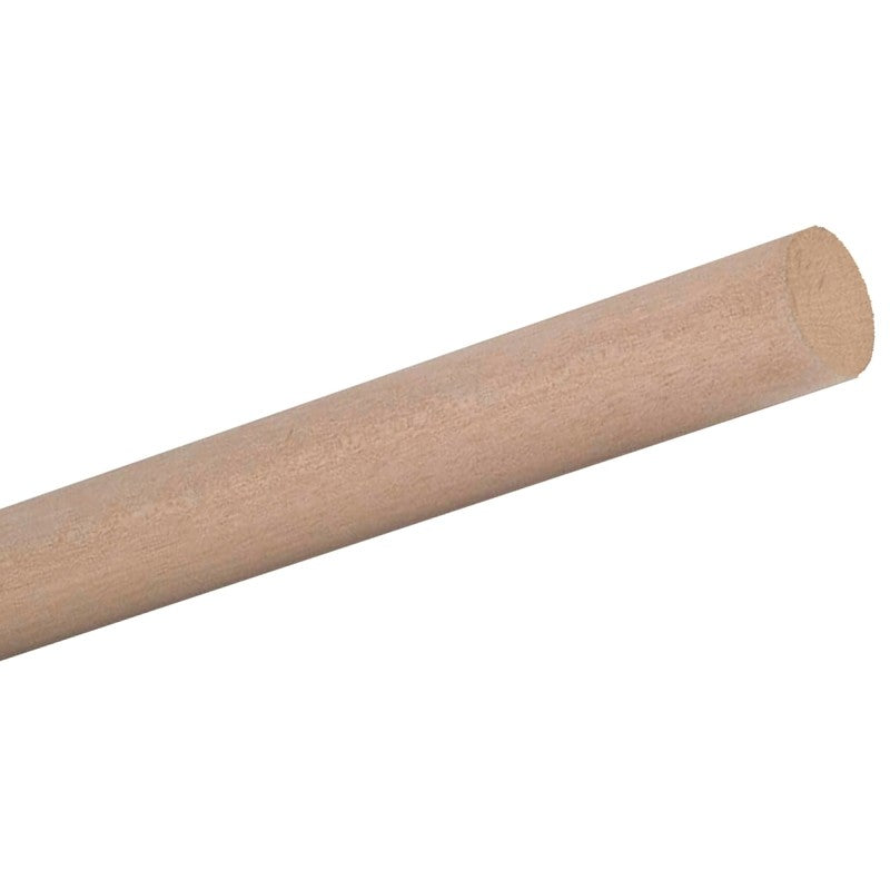 Waddell 6516UB Dowel Rod, 1 in Dia, 36 in L, Oak Wood (Pack of 6)