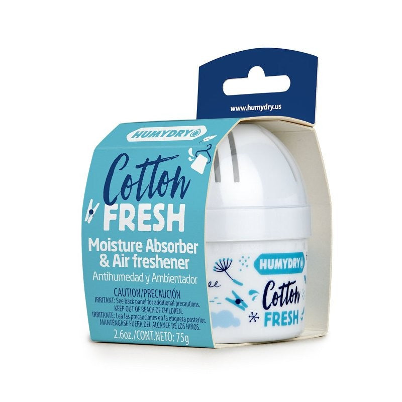 Humydry USA44131C12 Mini Moisture Absorber and Air Freshener, 2.6 oz, Cotton Fresh, White, 100 sq-ft Coverage Area