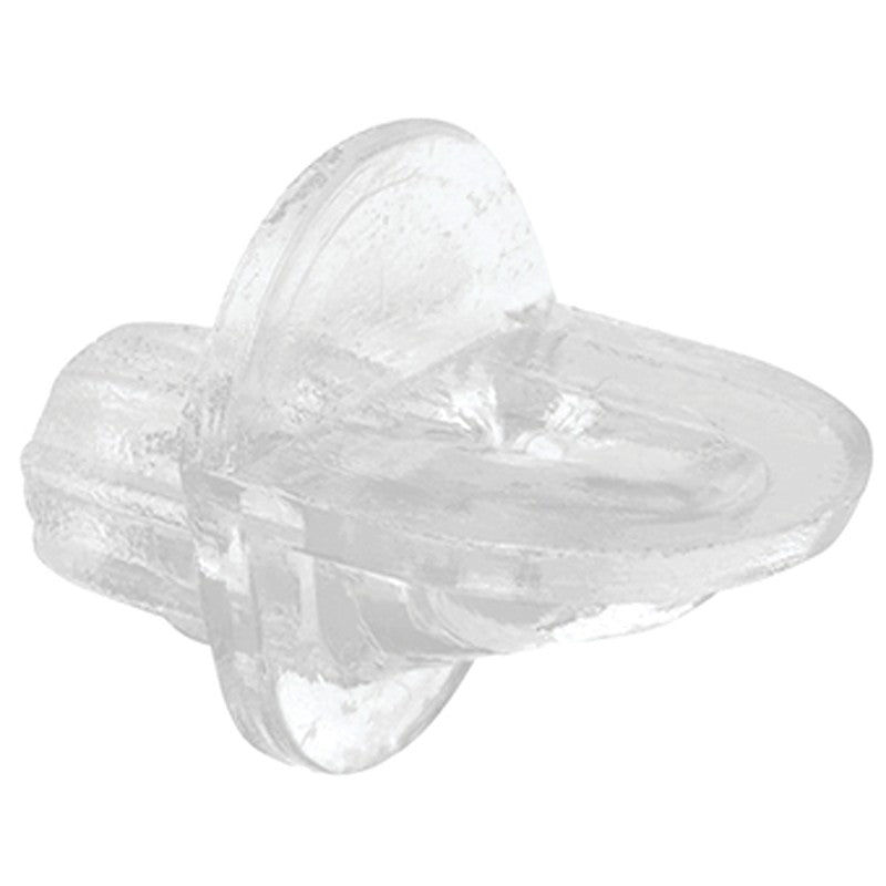 Prime-Line 819-4383 Mini Shelf Support Peg 12 lb, Plastic, Clear (Pack of 6)