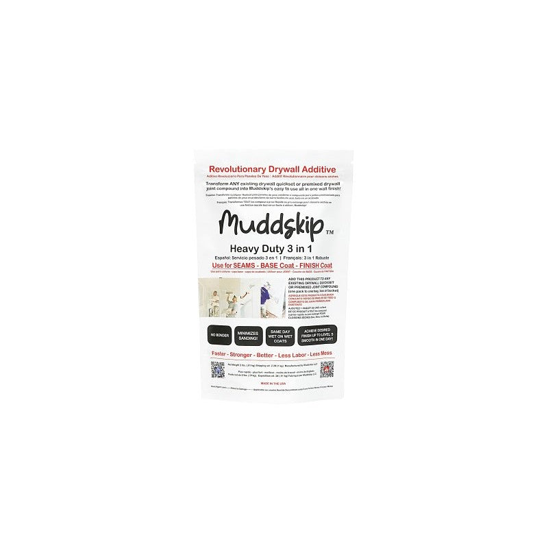 Muddskip MSHD2722 Heavy-Duty Basecoat Drywall Additive, 2 lb Bag