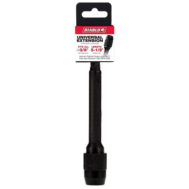 Diablo DHS375XT6 Universal Extension, 3/8 in Shank, 5-1/2 in L, Hex Shank