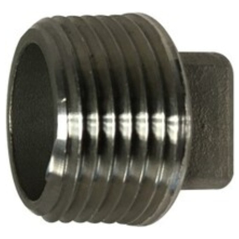 Midland Industries 62657BAG Pipe Plug, 1-1/2 in, Square Head, Stainless Steel