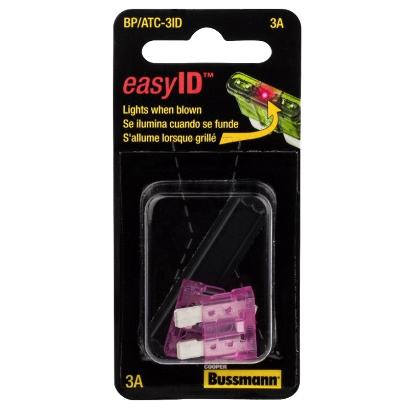 Bussmann BP/ATC-3ID Automotive Fuse, ATC-ID, 32 VDC, 3 A, 1 kA Interrupt
