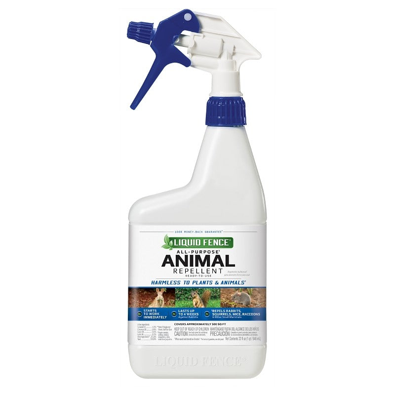 Liquid Fence HG-65007 Animal Repellent, 1000 sq-ft Coverage, Pale Yellow