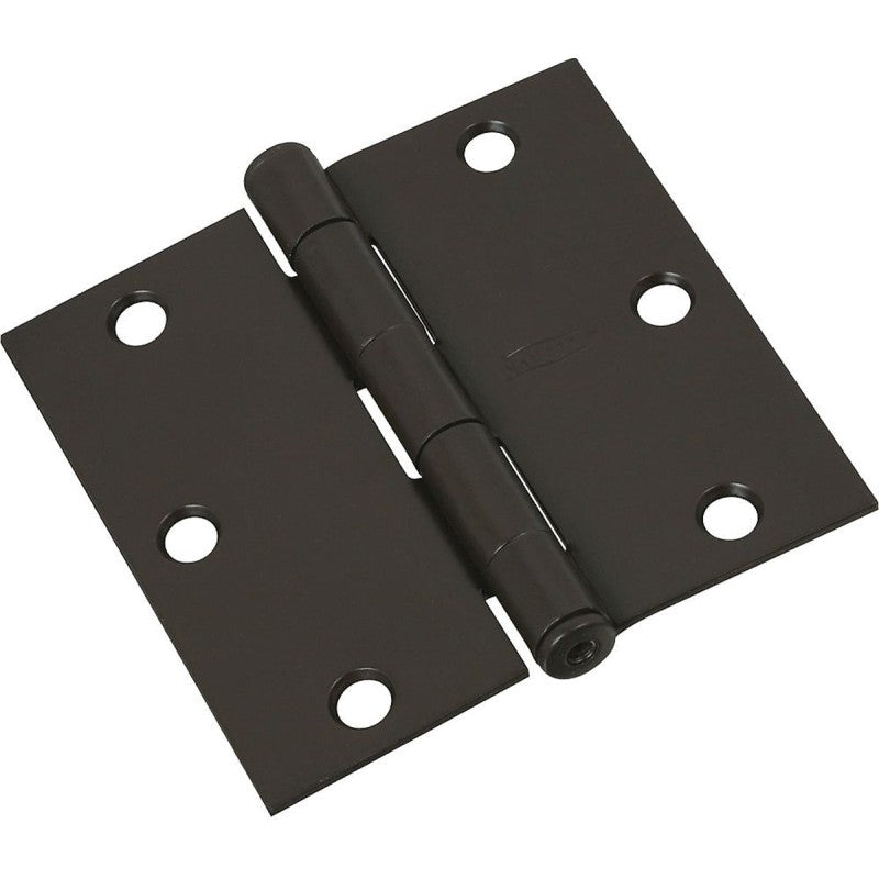 National Hardware N830-205 Door Hinge, Cold Rolled Steel, Oil-Rubbed Bronze, Non-Rising, Removable Pin, Full-Mortise