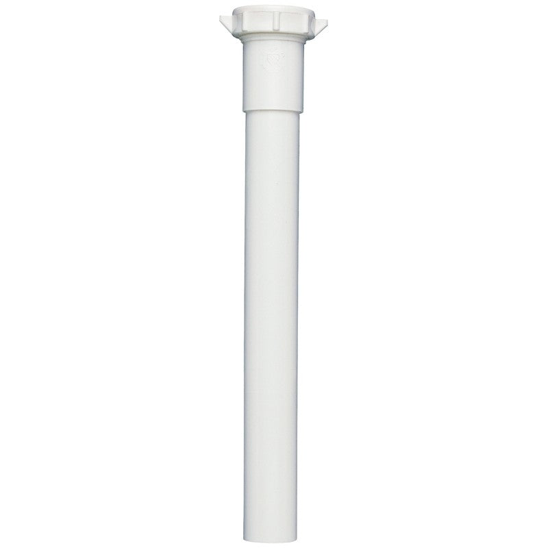 Plumb Pak PP944W Pipe Extension Tube, 1-1/4 x 1-1/4 in, 6 in L, Slip-Joint, Plastic, White