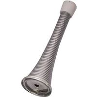 Heavy Duty Tapered Spring Door Stop 3-1/8 Inch Satin Chrome