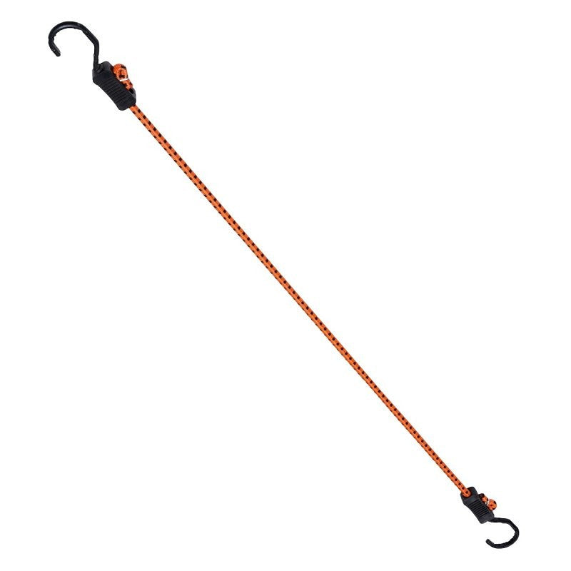 Keeper ZipCord 06378 Bungee Cord, 30 in L, Rubber, Hook End (Pack of 10)