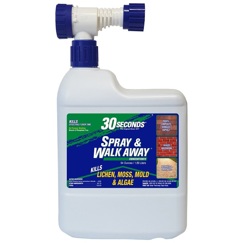 30 Seconds 64SAWA Spray and Walk Away Concrete, 64 oz, Liquid, Characteristic, Pale Yellow (Pack of 5)
