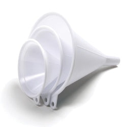 Norpro 243 Funnel Set, Plastic, White