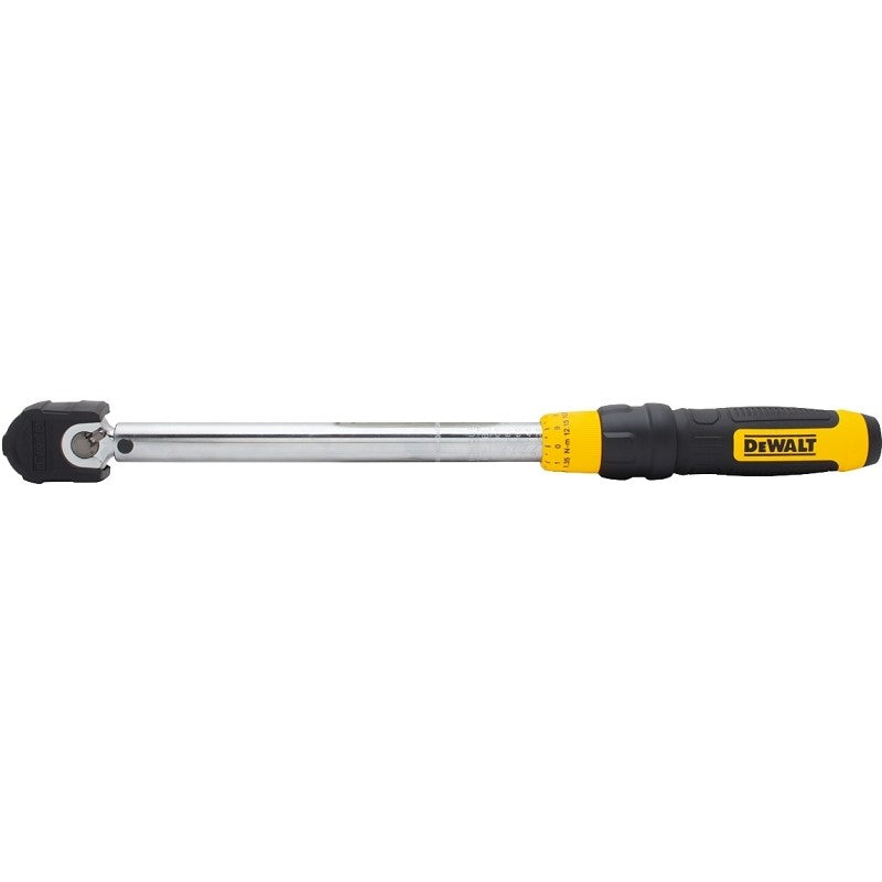 DEWALT DWMT75463 Torque Wrench, 3/8 in Drive, 17-5/16 in OAL, 20 to 100 ft-lb, Steel