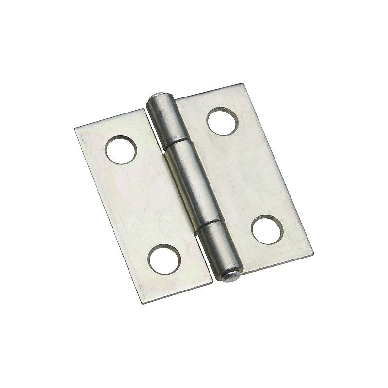 National Hardware N146-043 Narrow Hinge, 1-1/2 in W Frame Leaf, 0.045 in Thick Frame Leaf, Aluminum/Cold Rolled Steel