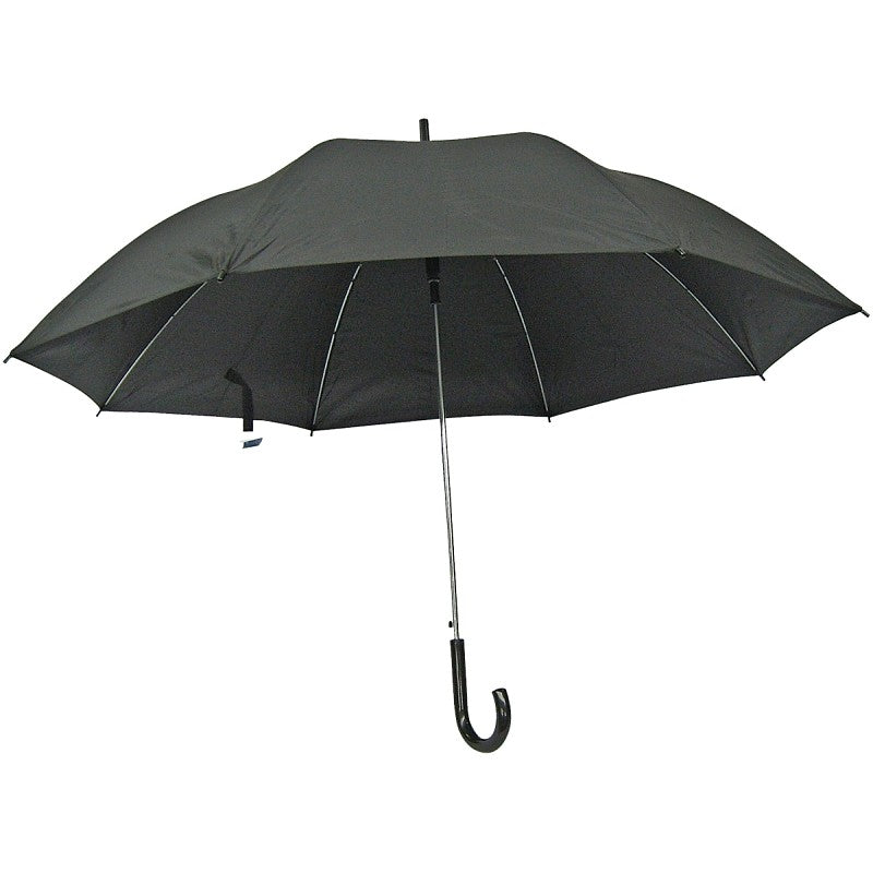 Diamondback TF-04-BK Deluxe Rain Umbrella, Round Canopy, Nylon Fabric, Black Fabric, 27 in OAH