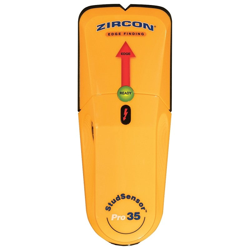 Zircon 69580 Stud Sensor Pro35, 9 V Battery, 3/4 in D Detection, Detectable Material: Metal, Wood