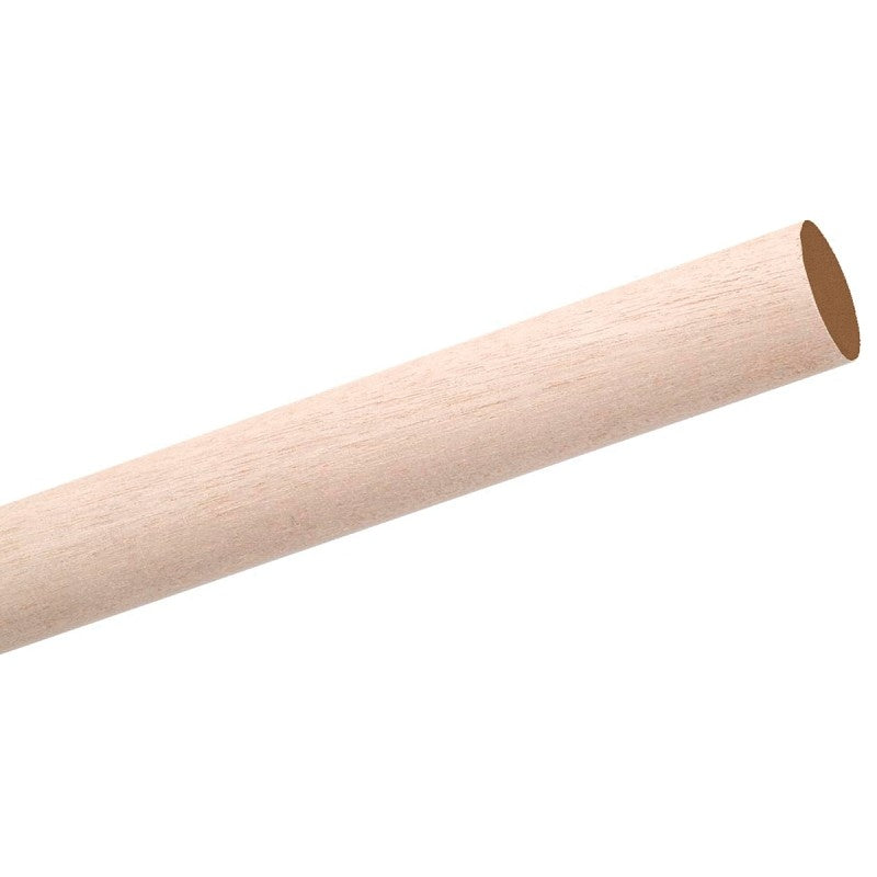 Waddell 6310UB Dowel Rod, Round, 5/8 in Dia, 36 in L, Hardwood (Pack of 15)